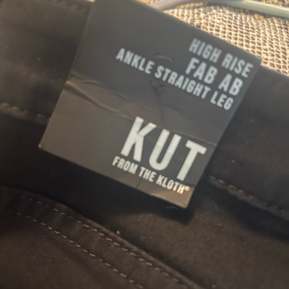 KUT from the cloth black high-rise jeans size 10